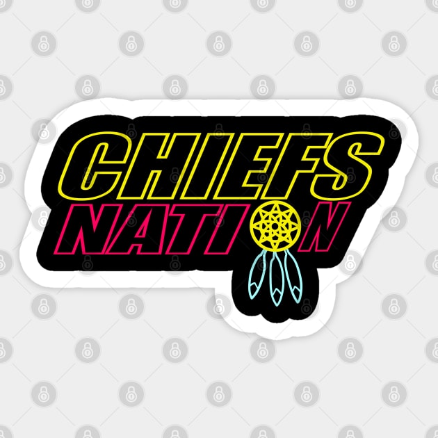 Chiefs Nation Sticker by Zivanya's art